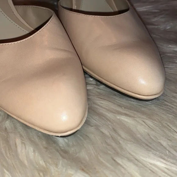 Nine West Playground Leather Pumps w/ Ankle Strap Nude Womens Shoe Size 9.5M - Picture 11 of 15